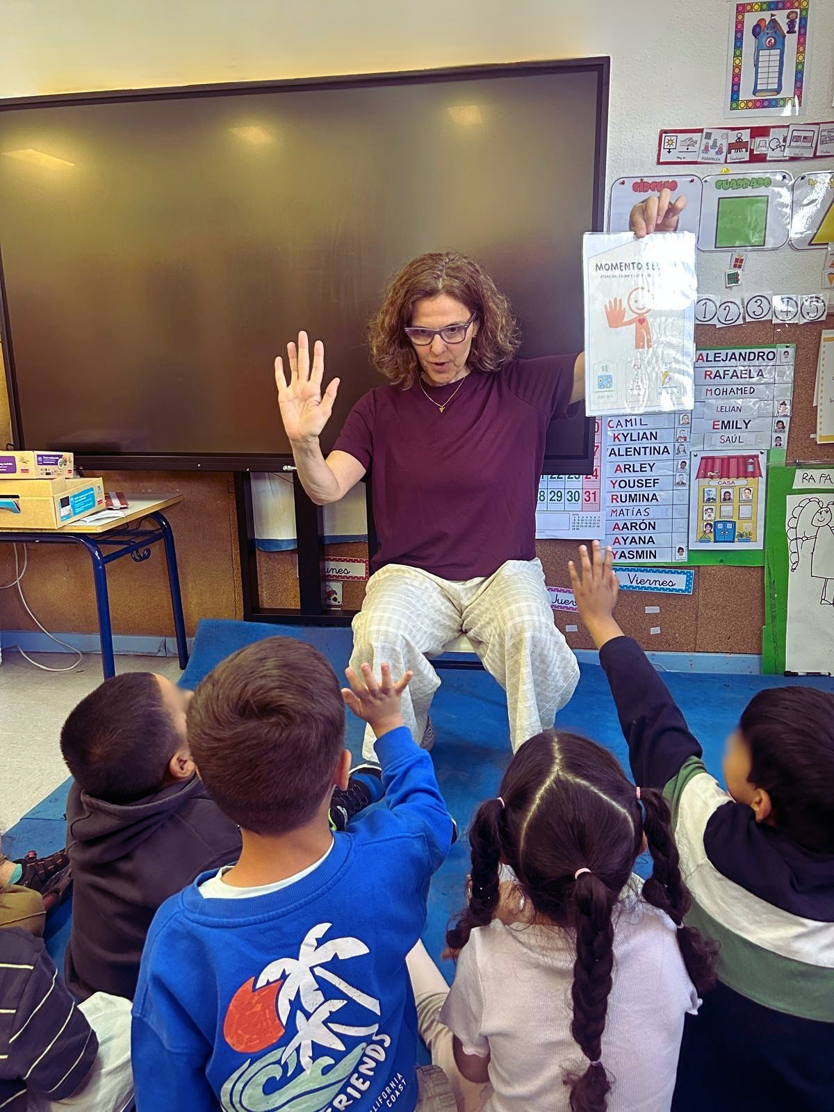 Práctica de atención plena en el aula